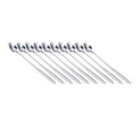 Garnish Your Table with 10PCS of Rose Design Stainless Steel Spoons for Events (Silver)