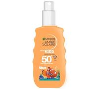 Garnnier Ambre Solaire Kids Very High Sun Lotion Spray Spf 50 150ml - Very Water Resistant, and Hypoallergenic.