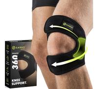 GARNO Knee Brace Plus Size XL, XXL Dual Patella Tendon Support Strap, Adjustable Neoprene Stabilizer for Meniscus Tear, Arthritis, Tendonitis, MCL, ACL, Pain Relief, Recovery, Running, Men & Women