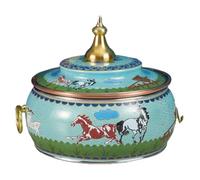GAROEN Hot Pot Chinese Hot Pot Single Pot Hot Pot Meal Sharing Enamel Copper Pot Traditional Stew Soup Pot Chinese Hot Pot (B 16 * 17cm)