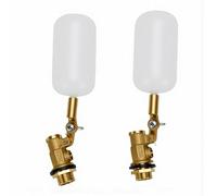 Garosa 1/2 Inch Brass Float Valve Adjustable Durable Automatic Water Level Control for Pools Ponds Aquariums Garden 2 Pcs