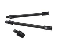 Garosa 1/2 Inch Flexible Shaft Extender, 250mm Socket Extension Bar with | CrV Steel Construction, 45° Flex Angle, Spring Loaded Socket Lock, Fits Ratchet and Impact Wrenches