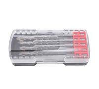 Garosa 10 Pcs Serrated Drill Bit Set, Carbide Tip with 1/4 Inch Hex Shank for Tile Glass Ceramic and Wood