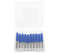 Garosa 10pcs 3.175mm Tungsten Steel Router Bits for Wood Carving Engraving Cutter with High-Precise Mirror Grinding Smooth Chip Removal No Burrs (45*0.1)
