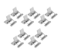 Garosa 10Pcs Hasp Latches, Stainless Steel Toggle Latch for Cabinet Door Lock Replacement, Ideal for Boxes and Barrels