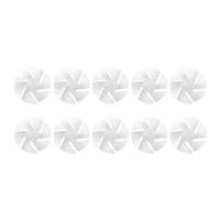 Garosa 10pcs Mini Plastic Fan Blade for Small Power Motor Hair Dryer Replacement Fan Leaf Accessory