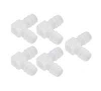 Garosa 10Pcs Plastic Hose Joint, PP Odorless L Pipe Connector, 90 Degree Elbow Fitting for Aquarium, Lab and Food Beverage Applications (16mm / 0.63in)