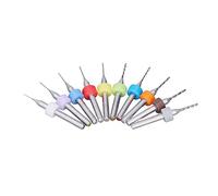 Garosa 10Pcs Tungsten Steel PCB Drill Bit Set, Fast Drilling with Wear Resistance for Circuit Boards and Jewelry Making, 0.3mm to 1.2mm Sizes