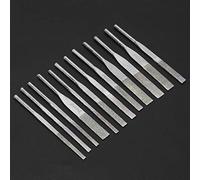 Garosa 12 Piece Precision Needle File Set with Shank Taper Diamond Files for Reciprocating Grinding Machine, 100/150/200/300 Grit Needle Files Diamond Grinding Tools for Metalworking