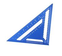 Garosa 12in Aluminum Alloy Triangular Angle Ruler Multi-function Layout Measuring Tool with Scale British Double-sided Scale for Woodworking Protractor