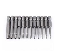 Garosa 12pcs S2 Steel Magnetic Screwdriver Bits Set, T5 to T40 Star Head Bits for Electric Hand Screwdrivers and Drills
