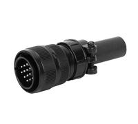 Garosa 14 Pin Male Plug, Stainless Steel Wire Feeder Power Connector, Ideal for Welder Users with 14 Pins and Black Finish