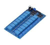 Garosa 16 Channel Relay Module with Optocoupler Protection and Power Supply for Electronic Component, High Level, PLC Expansion Output (5V)