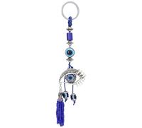 Garosa 17.5cm Evil Eye Keychain Turkish Eye-Shaped Keyring for Car Hanging Ornament Amulet Charm Pendant Blessing Gift Other Religious Items