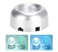 Garosa 2.4 x 1.2in Led Ball Base Show Stand Display Plate Lamp Luminous Holder Crystal Ball Display Stand USB or Battery Powered7 Colors LED Light Base Ornaments