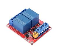 Garosa 2 Channel Relay Module, Optocoupler Isolation Actuator Selector for High and Low Level Actuator, Strong Power Capacity, Stable Performance, Convenient Interface, Fault-tolerant (24V)