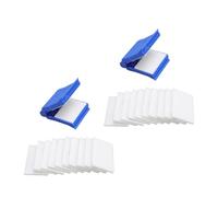 Garosa 2 Set Fiber Cleaner Kit with 20 Wipes Fiber Optic Cleaning Tools Non Break Clamp Multi Wiping ABS Cotton Pads for Impurity Removal