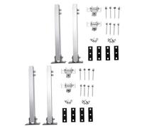 Garosa 2 Set Solar Panel Mounting Bracket Heavy Duty Solar Panel Stand Aluminum Alloy AL6005-T5 Oxidation Film 15μ Adjustable Angle 15° to 30° 90° Side Mount Options for Color Steel