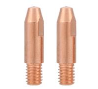 Garosa 20Pcs Copper Contact Tip, High Temperature Resistant Welding Tip for Binzel 24KD MIG Torch, Durable Design with 0.8mm to 1.2mm Size Options for Professional Welders (0.8)
