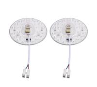 Garosa 2PCS LED Ceiling Light Board, 12W Aluminum Magnetic Panel Replacement with Stable Distribution, for Pendant Chandelier Wall Light (Round)