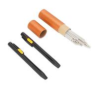 Garosa 2x White Sewing Mark Pencils with 20x Chalk, Refillable Chalk Pencil Cartridge Set Tailor Fabric Marker for Sewing Marking and Tracing