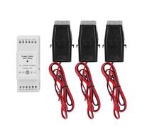 Garosa 3 Phase Electricity Meter with Built in Circuit Breaker, ABS Solar PV KWh Energy Meter for Home and Power Monitoring, 90-250VAC 0.2-750A Real Time Tracking with App Control