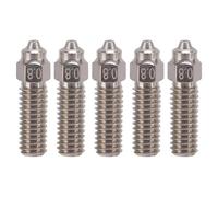 Garosa 3D Printer Bimetal My Nozzle Hardened Steel Nozzle for High Speed Printing Up to 600mm/s Supports PLA ABS PETG Nylon Carbon Fiber Glass Fiber (0.8mm)