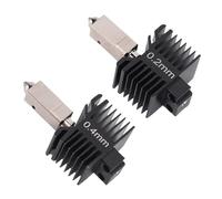 Garosa 3D Printer Hot End Kit, High Temperature Hardened Steel Nozzle, 0.2mm 0.4mm Compatible with X1