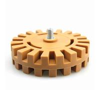 Garosa 4 -Inch Rubber Eraser Wheel Eraser Wheel Sticker Film Glue Remover Pneumatic Gum Removal Lacquer Decal Paint Cleaner Disc for Rubber Floor Coverings (25mm)