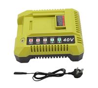 Garosa 40V Battery Charger with LED Indicator Wall Mountable 72W Fast Charge for 40V Lithium Ion Batteries OP4050A OP40601 OP4015 OP4026 OP4030 OP4040 (UK Plug)