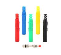 Garosa 4mm Banana Plug, 10pcs Solderable Plated Copper Connectors 32A 1000V for Electronic Industrial Welding Equipment with 5 Colors