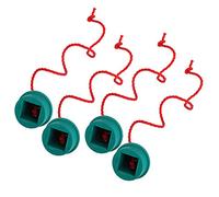 4PCS Billiard Chalk Holder, Green Rubber Snooker Table Chalk Container Accessory for Billiard Pool Table Stick Club