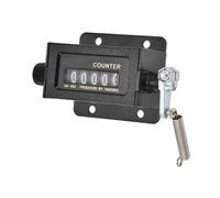 Garosa 5 Digit Manual Counter Mechanical Counter with Glass Mirror Design and Rotatable Reset for Printing Machine Counting