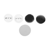 Garosa 500pcs 44mm Blank Badge Buttons DIY Craft Supplies Metal Cover Transparent Film for Clothing Home Decoration Hand Tools Accessories