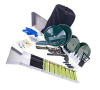 Garosa 50in Folding Sluice Box Rustproof Portable Gold Recovery Equipment for Rivers Streams Exploration and Dredging