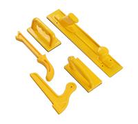 Garosa 5Pcs Safety Push Block Set, Durable ABS Material, High Visibility Yellow, Essential Woodworking Tools for Table Saws and Routers