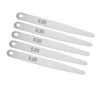Garosa 5pcs Stainless Steel Feeler Gauge, Tool for Welding and Measurement, Compact for Automotive Inspections and Repairs (0.2)