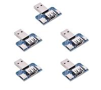 Garosa 5PCS Type-C 4P 2.54mm Male to Female USB Adapter Breakout Board for DIP Microcontroller Projects with USB to DIP Converter