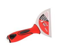 Garosa 6 Inch Bevel Putty Scraper, Polished Stainless Steel Spatula for Paint and Drywall Repair, Comfortable Dual Color Handle for Easy Use