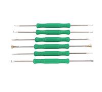 Garosa 6 Pcs Set Solder Assist Tool, Ergonomic Handle, Double Sided Hardened Tips for Mobile Phones and Computers Maintenance