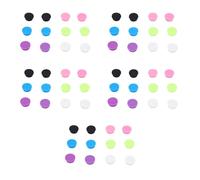 Garosa 60 Pcs 3ml Vial Cap Leak Proof Silicone Peptide Vial Cover for Laboratory and Cosmetic Storage 6 Colors Reusable Dust Proof Lid