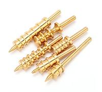 Garosa 6Pcs Leather Burnisher Brass Slicker Pack Electric Heating Tool with Different Shapes, Premium Brass Construction for Smooth & Shiny Edges, Easy Installation for Leather Trim,