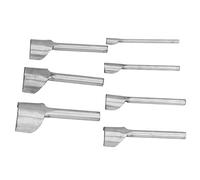 Garosa 7Pcs Half Round Cutter Punch Tool Steel Strap End Punch Set 10mm to 40mm Semicircle Leather for Belt Making Leather Craft Handwork and Users