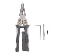 Garosa 8 in 1 Wire Crimper Stripper, Multi Function Wire Stripper and Twister with Power Measurement for Cable Cutting Stripping Crimping with AWG 18 14 12 10 6 and 1 0 1 5 2 0 2 5 4