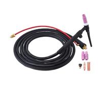 Garosa 8M TIG Welding Torch WP 17V 150A, Rubber Hose Nylon Layer Lift Style Argon TIG Torch, with Connector, for ARC200 MIG200 MIG250 ARC205 Pro MIG205 Pro Welder