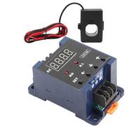 Garosa AC Digital Ammeter AC Current Meter AC Amperage Meter 0.3-50A Measure Range with Upper Lower Limit Alarm Delay Relay for Electrical Circuit Monitoring (20A)