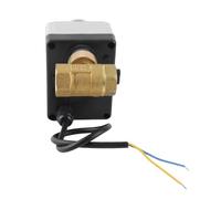 Garosa AC220V Motorized Ball Valve 2 Way Normally Open DN15 Brass ABS IP54 Synchronous Motor Electric Ball Valve for Water System with 1/2 Pipe Thread Quick Installation Blue and Yellow