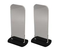 Garosa Acrylic Boxing Glove Stand Vertical Boxing Glove Display Stand 2Pcs Acrylic Gloves Holder for Wall Mount with Elegant Home Decor (Black)