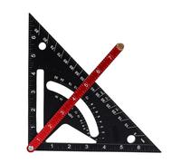 Garosa Adjustable Carpenter Square Tool, Aluminum Alloy Ruler with Dual Direction Locating Rod, Multifunctional Woodworking Ruler for Precision Measurements, Angles, and Templates