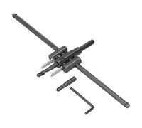 Garosa Adjustable Circle Hole Cutter Saw Kit Wood Drill Bit Round Cutting Tools Clean Cutting from 30mm Diameter Scale Marks for Quick and Accurate Cutting Design for Smooth Cut (30-300MM)